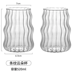 Plates u0026 More Küche & Esszimmer-Chubby Doodle Glasbecher – 4er-Set für heiße und kalte Getränke