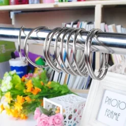 Aqua Essence Badezimmer-Circle Shower Curtain Hooks - Decorative Bathroom Accessories