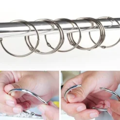 Aqua Essence Badezimmer-Circle Shower Curtain Hooks - Decorative Bathroom Accessories