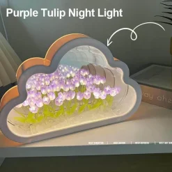 Bright Accents Beleuchtung-Cloud Tulip Nachtlichtspiegel - Kleine dekorative Lampe