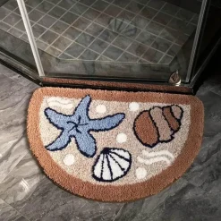 Aqua Essence Badezimmer-Coastal Bath Mat - Seabreeze Design Bathroom Decor