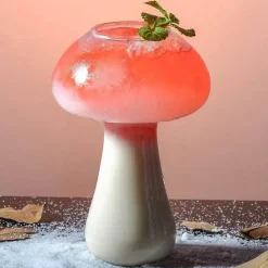 Plates u0026 More Küche & Esszimmer-Cocktailglas im Pilz-Design – 380 ml Weinbecher für Partys und Bars