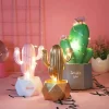 Comfort u0026 Style Beleuchtung-Colorful Cactus LED Night Lamp - Table Decor
