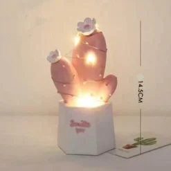 Comfort u0026 Style Beleuchtung-Colorful Cactus LED Night Lamp - Table Decor