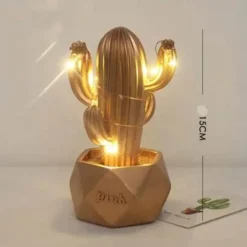 Comfort u0026 Style Beleuchtung-Colorful Cactus LED Night Lamp - Table Decor