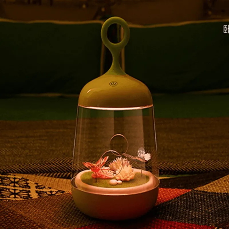 Comfort u0026 Style Beleuchtung-Colorful LED Micro-Landscape Plant Light - USB Charging Novelty Decor