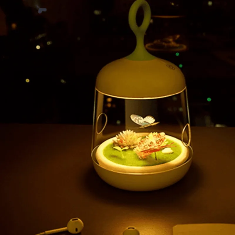 Comfort u0026 Style Beleuchtung-Colorful LED Micro-Landscape Plant Light - USB Charging Novelty Decor