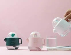 Comfort u0026 Style Beleuchtung-Colorful Teapot Humidifier with Night Light - USB Air Diffuser