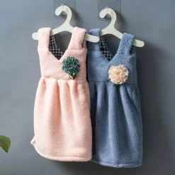 Tom Küche & Esszimmer-Coral Velvet Kinder-Kleiderhandtuch – Soft Touch Cleaning Essential