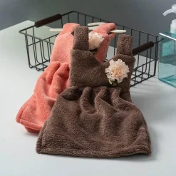 Tom Küche & Esszimmer-Coral Velvet Kinder-Kleiderhandtuch – Soft Touch Cleaning Essential