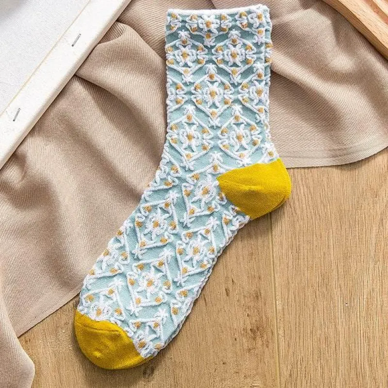 Damen Everly u0026 Lace Damenbekleidung-Cottagecore Vintage Stricksocken - Cozy Rosedale Footwear