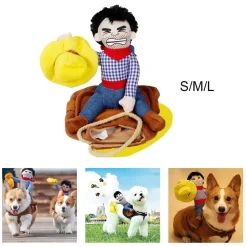 Decor Haustierzubehör-Cowboy-Hundekostüm – Western-Pferde-Haustier-Outfit