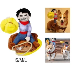 Decor Haustierzubehör-Cowboy-Hundekostüm – Western-Pferde-Haustier-Outfit