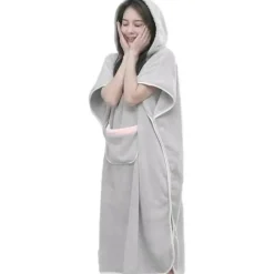 The Blissful Bath Badezimmer-Cozy Womens Hooded Bathrobe - Soft Comfortable Robe