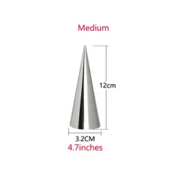 Tom Küche & Esszimmer-Croissant-Tütenwerkzeug – Teigdekorateur aus Edelstahl