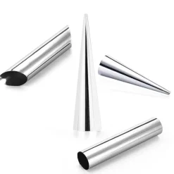 Tom Küche & Esszimmer-Croissant-Tütenwerkzeug – Teigdekorateur aus Edelstahl