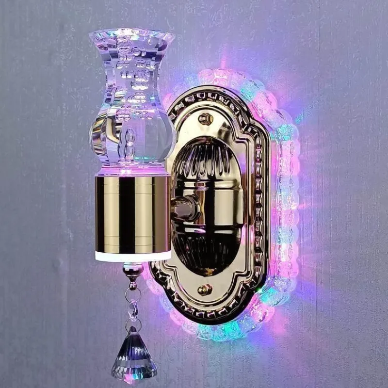 Comfort u0026 Style Beleuchtung-Crystal Flower Dimmbare Wandleuchte - Elegante Wohnraumbeleuchtung