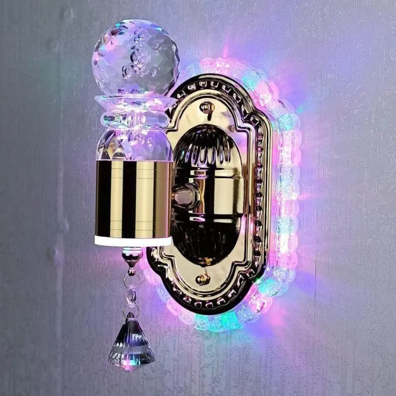 Comfort u0026 Style Beleuchtung-Crystal Flower Dimmbare Wandleuchte - Elegante Wohnraumbeleuchtung