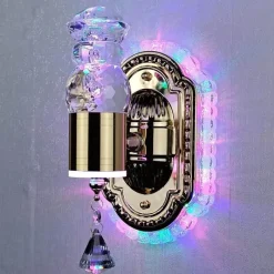 Comfort u0026 Style Beleuchtung-Crystal Flower Dimmbare Wandleuchte - Elegante Wohnraumbeleuchtung