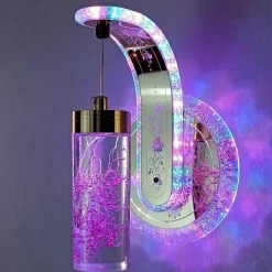 Comfort u0026 Style Beleuchtung-Crystal Flower Dimmbare Wandleuchte - Elegante Wohnraumbeleuchtung