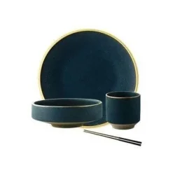 Elegance at the Table Küche & Esszimmer-Cyllene Porzellan-Geschirrset – Elegantes Esstischgeschirr