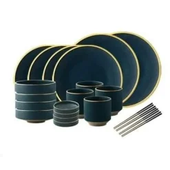 Elegance at the Table Küche & Esszimmer-Cyllene Porzellan-Geschirrset – Elegantes Esstischgeschirr