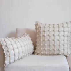 Pillow Haven Bettzeug-3D Dot Bubble Kissenbezug - Luxus Grau Schwarz Weiß Dekor