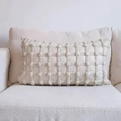 Pillow Haven Bettzeug-3D Dot Bubble Kissenbezug - Luxus Grau Schwarz Weiß Dekor