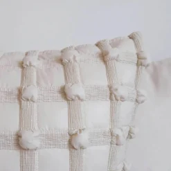 Pillow Haven Bettzeug-3D Dot Bubble Kissenbezug - Luxus Grau Schwarz Weiß Dekor