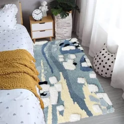 Soft Steps Badezimmer-3D Flocked Moss Mats - Realistic Greenery Decor