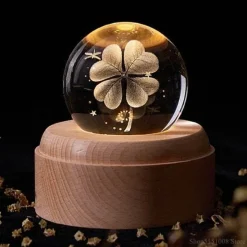 Comfort u0026 Style Beleuchtung-3D Galaxy Crystal LED Music Lamp - Rotating Night Light