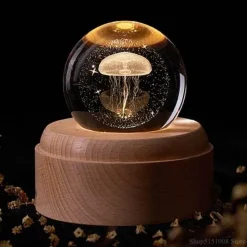 Comfort u0026 Style Beleuchtung-3D Galaxy Crystal LED Music Lamp - Rotating Night Light