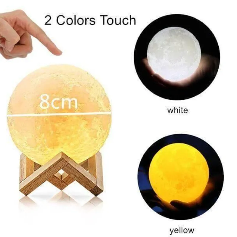 Comfort u0026 Style Beleuchtung-3D Moon Lamp - Glow Decor for Bedroom