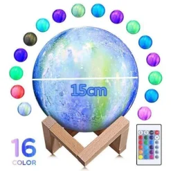 Comfort u0026 Style Beleuchtung-3D Moon Lamp - Glow Decor for Bedroom