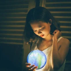 Comfort u0026 Style Beleuchtung-3D Moon Lamp - Glow Decor for Bedroom