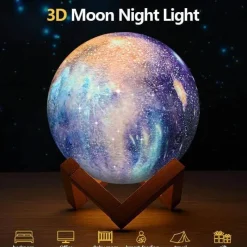 Comfort u0026 Style Beleuchtung-3D Moon Lamp - Glow Decor for Bedroom