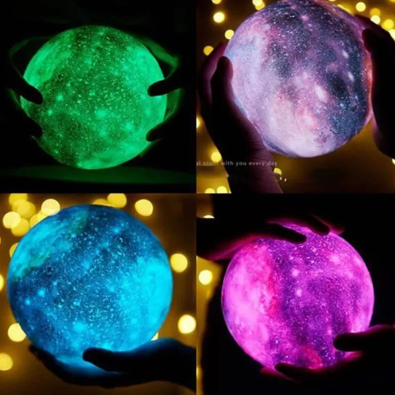 Comfort u0026 Style Beleuchtung-3D Moon Lamp - Glow Decor for Bedroom
