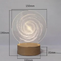 The Gilded Nest Beleuchtung-3D Moon Lamp - LED Night Light for Atmosphere