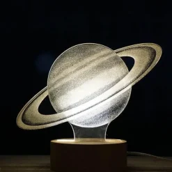 The Gilded Nest Beleuchtung-3D Moon Lamp - LED Night Light for Atmosphere
