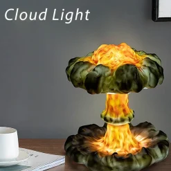 Comfort u0026 Style Beleuchtung-3D Mushroom Cloud Night Lamp - Creative Home Decor Lighting