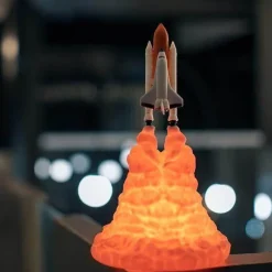 Comfort u0026 Style Beleuchtung-3D Printed Space Shuttle Night Lamp - Starry Sky Decor