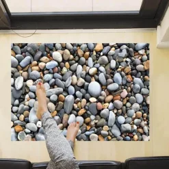 The Blissful Bath Badezimmer-3D Stone Floor Stickers - Decorative Bathroom Decals