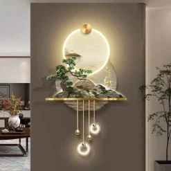 The Decor Haven Beleuchtung-3D Tropische LED-Wandlampe - Künstlerischer Akzent für die Inneneinrichtung