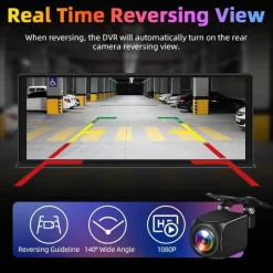 Wild u0026 Free Gear Autozubehör|Automobilindustrie-Dashcam mit zwei Objektiven – Intelligente Touchscreen-Autokamera