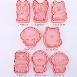 Tom Küche & Esszimmer-3D-Ausstechformen-Set mit Hundemotiv – DIY-Keksformen, Dekorationswerkzeuge