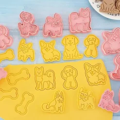 Tom Küche & Esszimmer-3D-Ausstechformen-Set mit Hundemotiv – DIY-Keksformen, Dekorationswerkzeuge