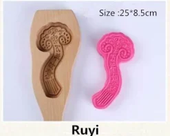 The Culinary Kit Küche & Esszimmer-3D-Backformen aus Holz – dekorative Gebäckbackwerkzeuge