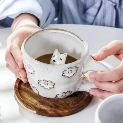 Plates u0026 More Küche & Esszimmer-3D-Cartoon-Tier-Kaffeetassen – Einzigartige handgemachte Geschenkideen