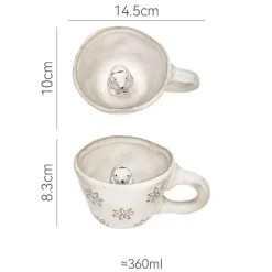 Plates u0026 More Küche & Esszimmer-3D-Cartoon-Tier-Kaffeetassen – Einzigartige handgemachte Geschenkideen