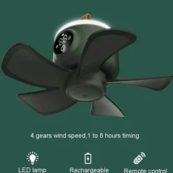 Trail u0026 Beyond Camping-Werkzeuge|Gadgets Für Zuhause-Deckenventilator-Luftkühler mit Fernbedienung - Einstellbarer intelligenter Ventilator